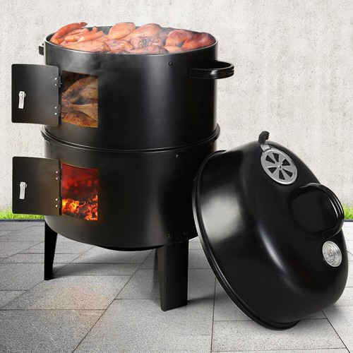 Charcoal smoker bbq - in,