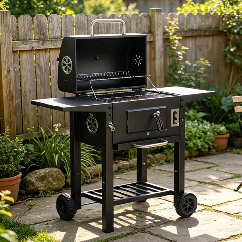 Large portable charcoal bbq - portable,