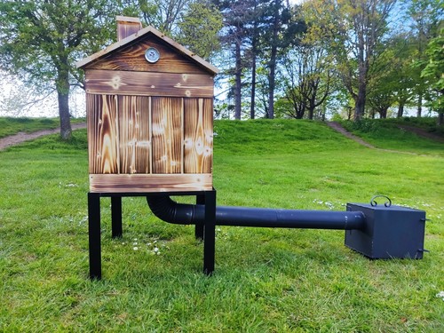 Premium wooden smokehouse - wooden, bbq