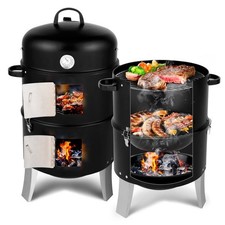 Real charcoal barbecue, grill