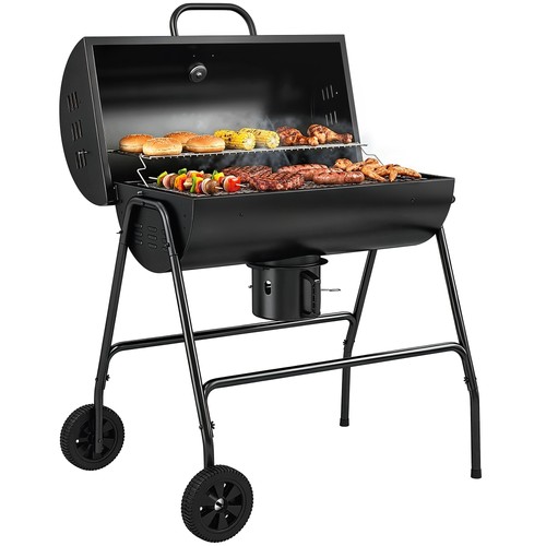 Outsunny barrel charcoal - barrel,